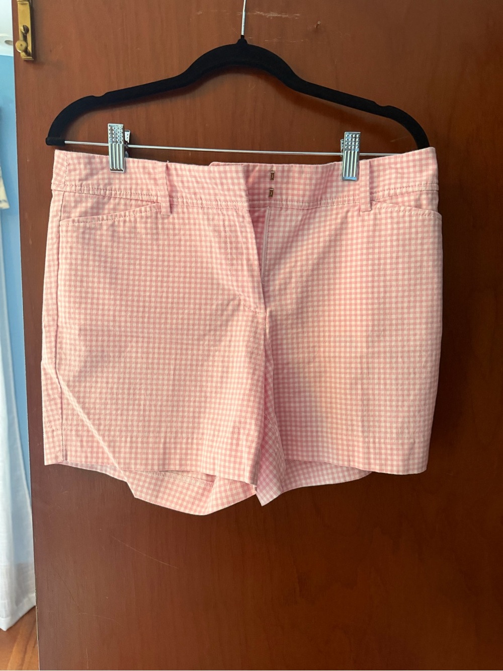 Talbots Pink Gingham Bermuda Shorts